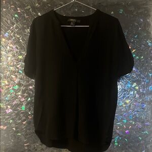 BUNDLE OF 2 Forever 21 Black Boxy Short Sleeve Blouses